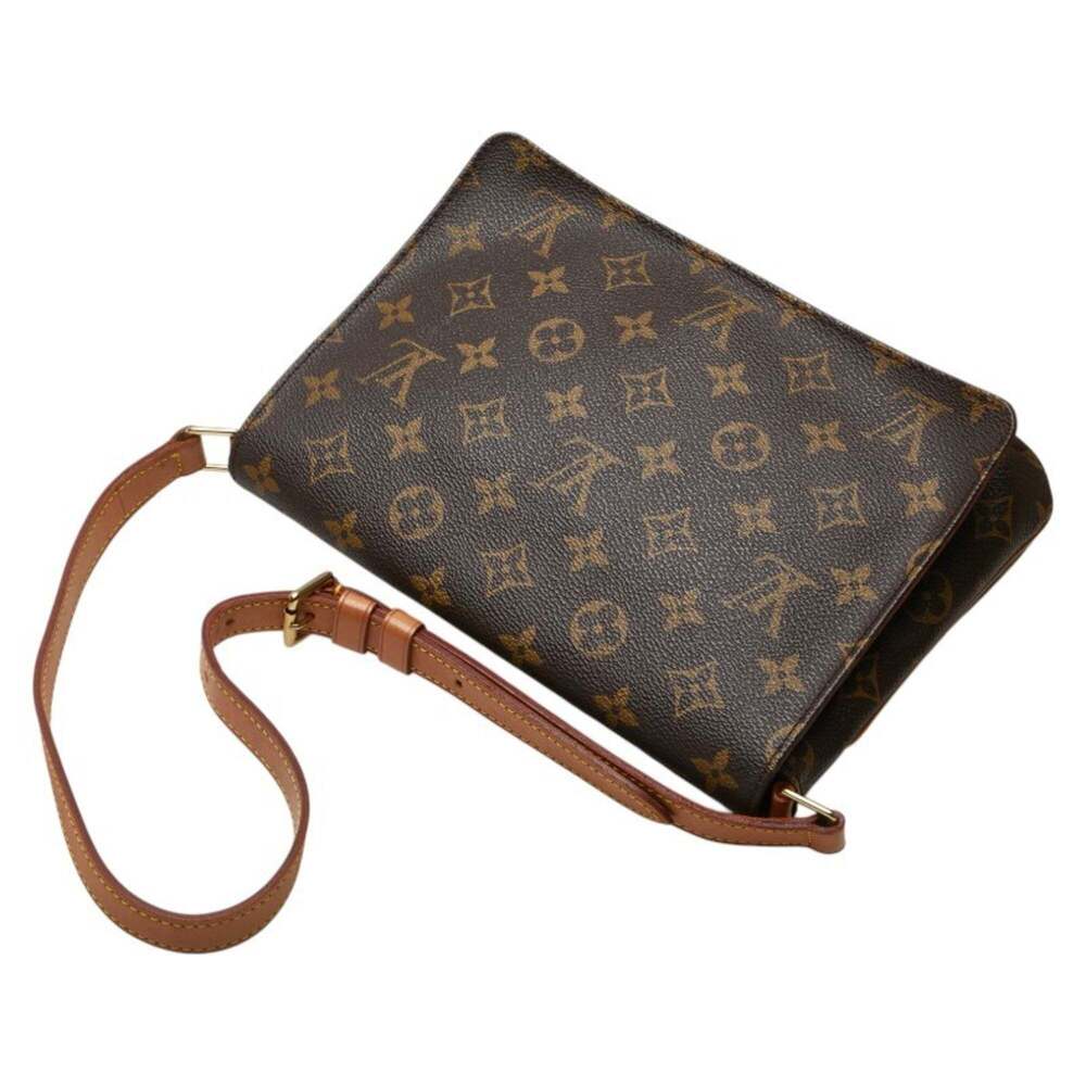 LOUIS VUITTON Brown Monogram Leather Shoulder Bag - Picture 8 of 13